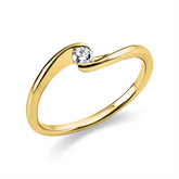 Solitär Verlobungsring mit 0,10 ct Brillant