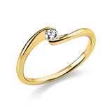 Solitär Verlobungsring mit 0,10 ct Brillant