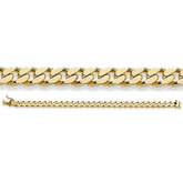Cuban Link Panzerarmband (4-seitig diamantiert)