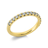 Memoire Ring mit 15 Brillanten und 0,52 ct