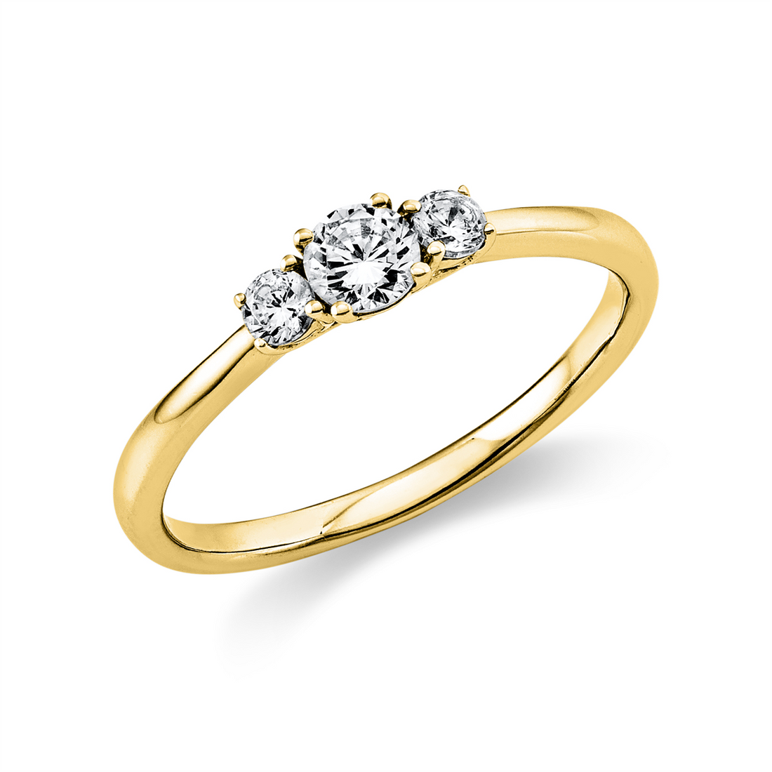 Verlobungsring mit drei Brillanten und 0,34 ct