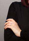 Halo Diamantring mit 40 Brillanten und 0,20 ct