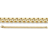 Cuban Link Panzerarmband (4-seitig diamantiert)